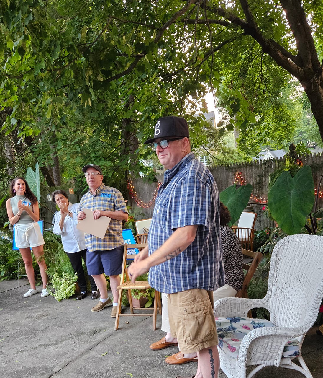 Ralph Basiliere, Ward 1 Chair with Diana DiZoglio, Eileen Duff, and Bill Cox in background Ralph Basiliere, Ward 1 Chair with Diana DiZoglio, Eileen Duff, and Bill Cox in background