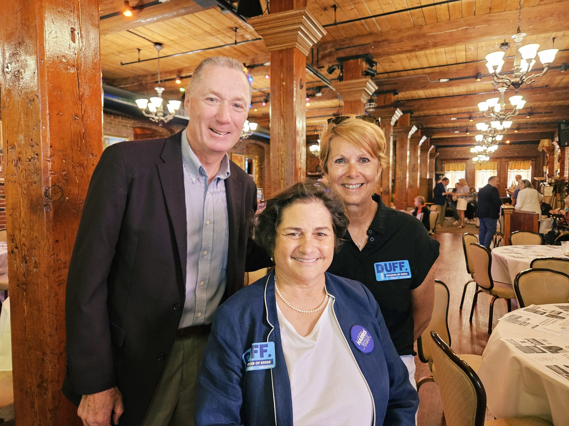 Eileen Duff with Unnamed Man and Woman Unknown Woman & Fran