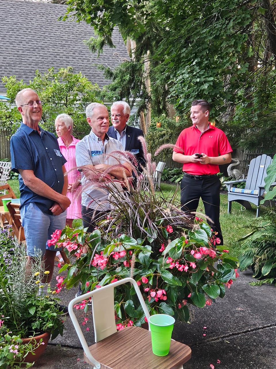 From left to right - Tom Sullivan, Mrs. and Sheriff Coppinger, Steve Goecke, and State Rep. Ryan Hamilton From left to right - Tom Sullivan, Mrs. and Sheriff Coppinger, Steve Goecke, and State Rep. Ryan Hamilton