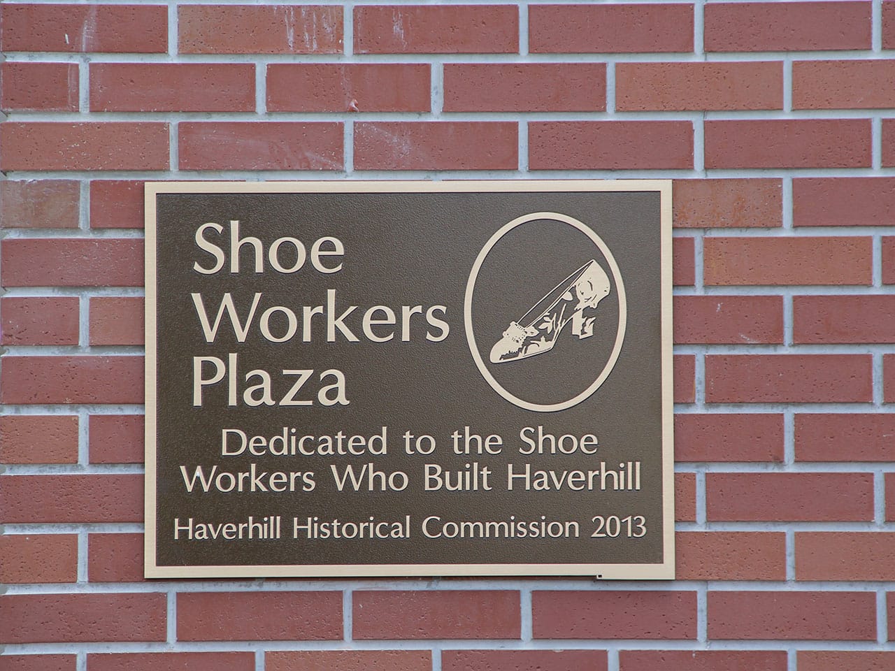 Shoe Workers Plaza Plaque